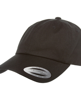 Yupoong 6245CM Unstructured Classic Dad Hat in Black