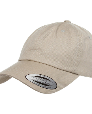 Yupoong 6245CM Unstructured Classic Dad Hat in Khaki