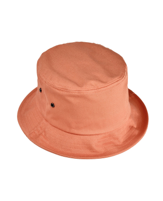 BA534 Big Accessories Metal Eyelet Bucket Cap in Mango