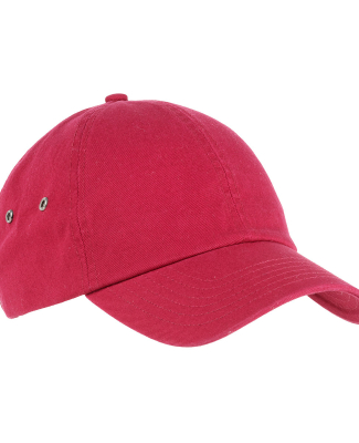 BA529 Big Accessories Washed Baseball Cap in Red