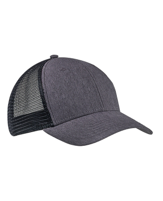 BA540 Big Accessories Sport Trucker Cap in Black/ black