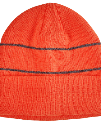 BA535 Big Accessories Reflective Beanie in Neon orange