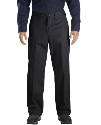 LP812 Dickies 7.75 oz. Industrial Flat Front Pant in Black _44