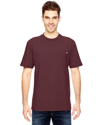 WS450 Dickies 6.75 oz. Heavyweight Work T-Shirt in Burgundy