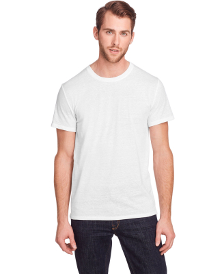 102A Threadfast Apparel Unisex Triblend Short-Slee in Solid white triblend