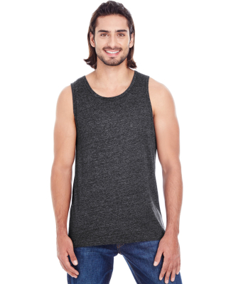 102C Threadfast Apparel Unisex Triblend Tank in Black triblend