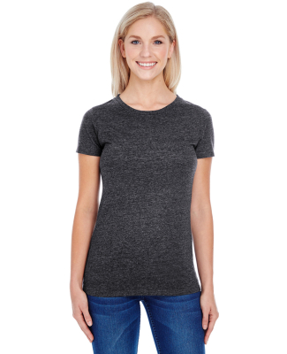 202A Threadfast Apparel Ladies' Triblend Short-Sle in Black triblend