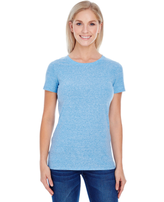 202A Threadfast Apparel Ladies' Triblend Short-Sle in Royal triblend