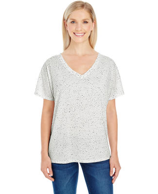 203FV Threadfast Apparel Ladies' Triblend Fleck Sh in Cream fleck