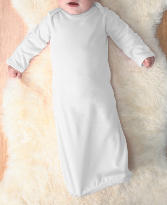 4406 Rabbit Skins Infant Baby Rib Lap Shoulder Lay in White