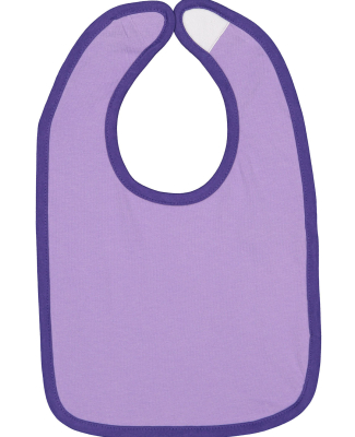 RS1004 Rabbit Skins Infant Jersey Contrast Trim Ve in Lavender/ purple
