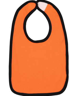 RS1004 Rabbit Skins Infant Jersey Contrast Trim Ve in Orange/ black