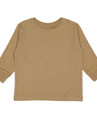 RS3302 Rabbit Skins Toddler Fine Jersey Long Sleev in Coyote brown