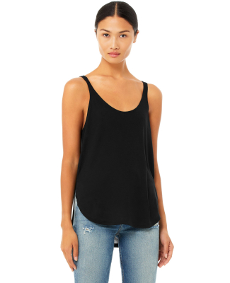 8802 Bella + Canvas - Women's Flowy Tank with Side in Black