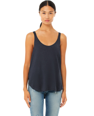 8802 Bella + Canvas - Women's Flowy Tank with Side in Heather navy