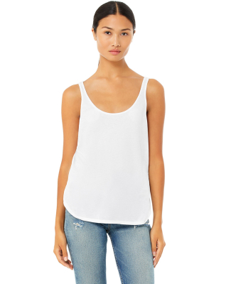 8802 Bella + Canvas - Women's Flowy Tank with Side in White