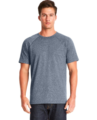 2050 Next Level Men's Mock Twist Raglan T-Shirt in Indigo