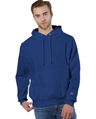 S1051 Champion Logo Reverse Weave Hoodie in Athletic royal