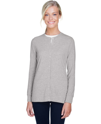 DP181W Devon & Jones Ladies' Perfect Fit™ Ribbon in Grey Heather