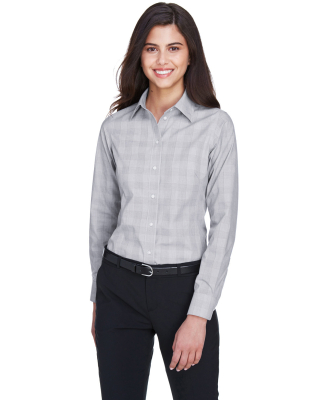 DG520W Devon & Jones Ladies' Crown Collection™ G in White/ graphite/ grey heather