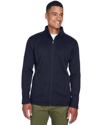 DG793 Devon & Jones Men's Bristol Full-Zip Sweater in Navy