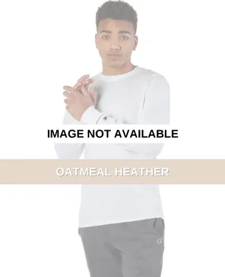 CC8C Champion Logo Long-Sleeve Tagless Tee Oatmeal Heather