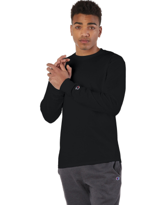 CC8C Champion Logo Long-Sleeve Tagless Tee in Black
