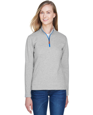 DG479W Devon & Jones Ladies' DRYTEC20™ Performan in Grey heather/ grey h/ french blue