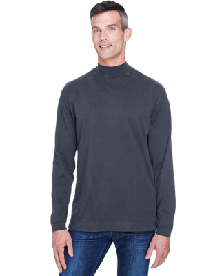 D420 Devon & Jones Adult Sueded Cotton Jersey Mock in Navy