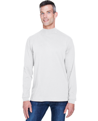 D420 Devon & Jones Adult Sueded Cotton Jersey Mock in White