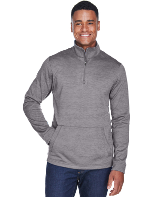 DG798 Devon & Jones Men's Newbury Mélange Fleece  in Dark grey heather