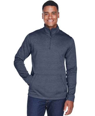 DG798 Devon & Jones Men's Newbury Mélange Fleece  in Navy heather