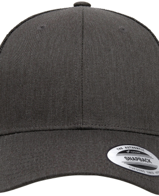 6606 Yupoong Retro Trucker Cap in Dark Heather Grey