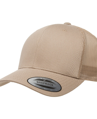 6606 Yupoong Retro Trucker Cap in Khaki