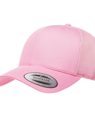 6606 Yupoong Retro Trucker Cap in Pink