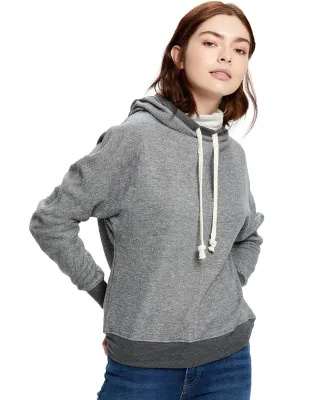 US Blanks US897 Unisex Urban Terry Pullover Hoodie in Tri grey