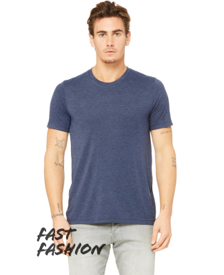 Bella + Canvas 3880 Fast Fashion Unisex Viscose Fa in Heather navy