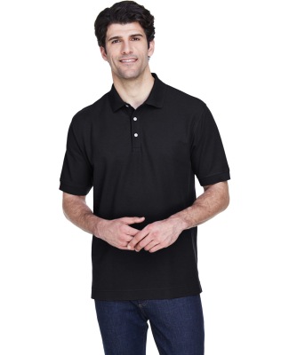D100 Devon & Jones Men's Pima Pique Short-Sleeve P in Black