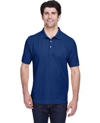 D100 Devon & Jones Men's Pima Pique Short-Sleeve P in True Royal