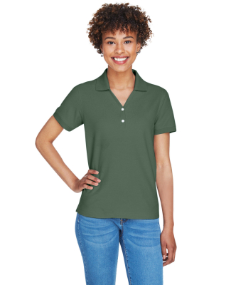 D100W Devon & Jones Ladies’ Pima Pique Short-Sle in Dill