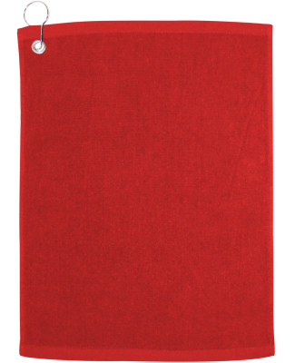 Carmel Towel Company C1518GH Velour Hemmed Towel w in Red
