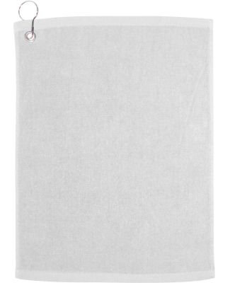 Carmel Towel Company C1518GH Velour Hemmed Towel w in White