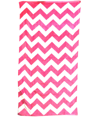 Carmel Towel Company C3060 Velour Beach Towel in Perfect pink