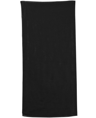 Carmel Towel Company C3060P Polka Dot Velour Beach in Black