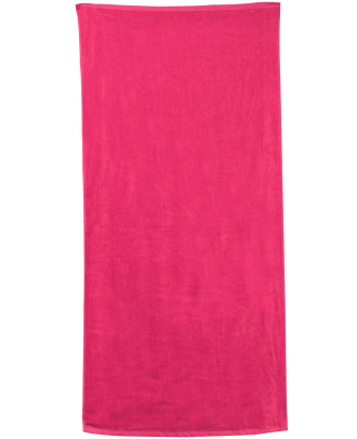 Carmel Towel Company C3060P Polka Dot Velour Beach in Hot pink