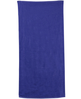 Carmel Towel Company C3060P Polka Dot Velour Beach in Navy