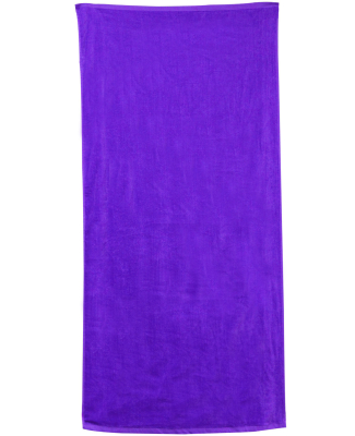 Carmel Towel Company C3060P Polka Dot Velour Beach in Purple
