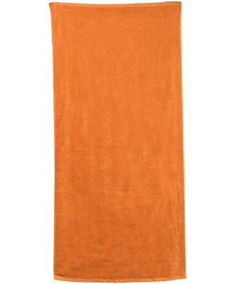 Carmel Towel Company C3060P Polka Dot Velour Beach in Tangerine