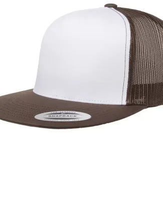Flexfit 6006W Classic Two Tone Trucker Cap BROWN/ WHT/ BRWN