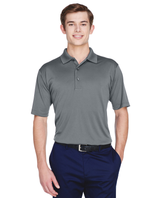 UltraClub 8610 Men's Cool & Dry 8 Star Elite Perfo in Charcoal